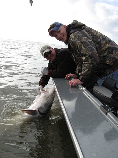 Oversize Sturgeon Fishing